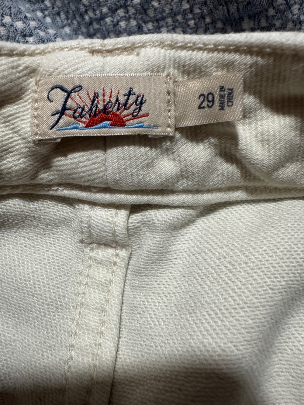 Faherty stretch terrry pant size 29 - Picture 3 of 3